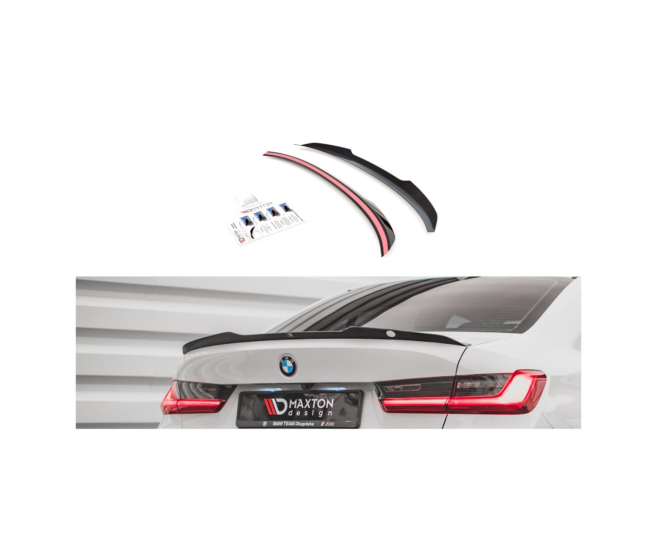 Cup-Spoilerlippe mit ABE für BMW 3er (G20/G21) Limousine und