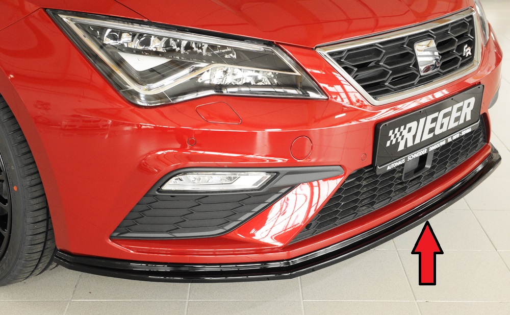 SEAT LEON 5F - BODY STYLING - Swiss Tuning Onlineshop - SEAT LEON FR  FACELIFT - RIEGER FRONTLIPPE SPOILER