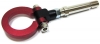VW GOLF 5 - FRONT TOW HOOK RED