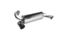 FORD FOCUS RS - CAT BACK DUPLEX EXHAUST SYSTEM Ø 76MM