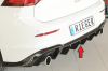 VW GOLF 8 GTI - RIEGER REAR DIFFUSER