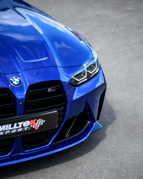 Milltek Sportabgasanlage für BMW M3 G80 Sport Edelstahl Auspuffanlage mit  4x Endrohrblenden